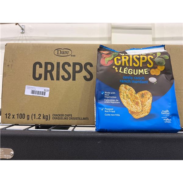 Dare Crisps Zesty ranch flavoured Cracker chips 12 x 100g