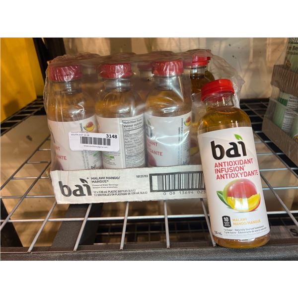 Bai Malawi Mango flavoured water beverage 12 x 530ml