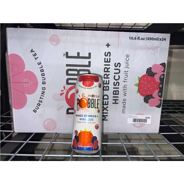Pobble - Mixed Berries and Hibiscus Bursting Bubble Tea (24 x 490mL)