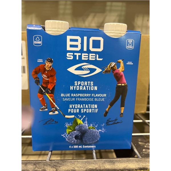 Biosteel - Sports Hydration Drink, Blue Raspberry (4 x 500mL)