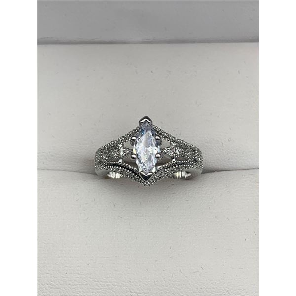 Elegant Ladies Marquis Cut .70 Carat Solitaire Classic Vintage Style Engagement ring
