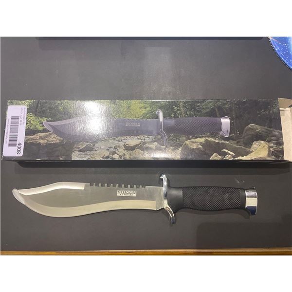 Defender Extreme 10 Inch Blade Survival Poly Handle Knife with Sheath NEW in BOX -Model 9275