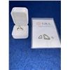Image 4 : GRA CERTIFIED MOISSANITE WEIGHING AN APPROX. 1.00 CARAT SET IN STERLING SILVER THAT IS GOLD PLATED w