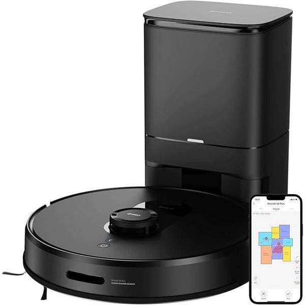Botslab by 360 S8 Plus Robot Vacuums and Mop with Self Emptying Station, LiDAR Navigation, Multi Flo