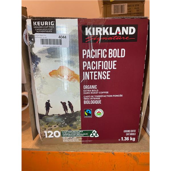 Kirkland Pacific Bold Organic Extra Bold Dark Roast Coffee Pods APPROX 1.36kg