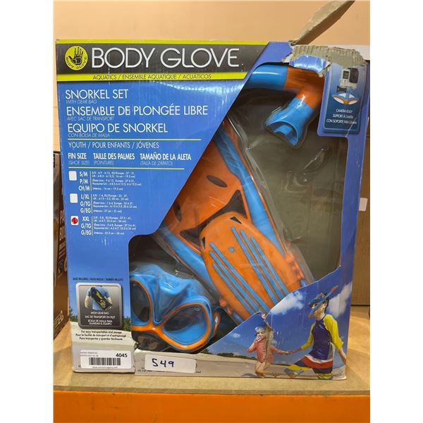 Body Glove Snorkel Set XXL Orange and Blue