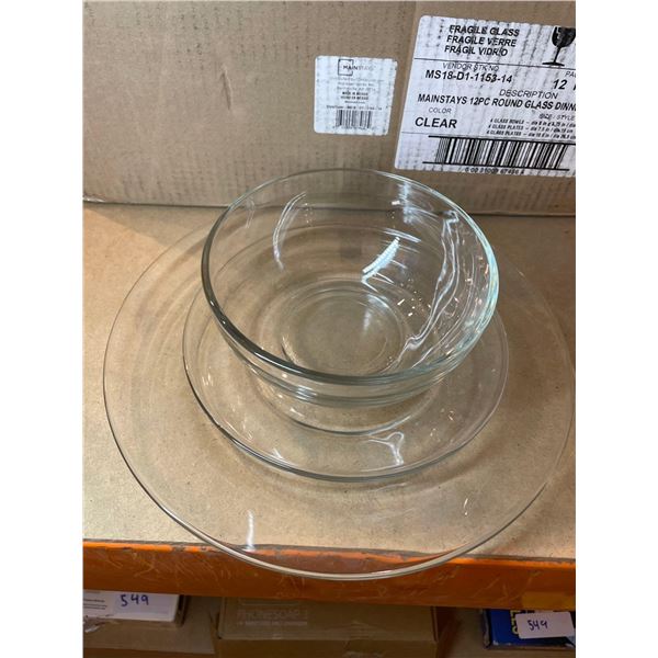 Dinner Plates, Desert Plates and Bowls (Clear)