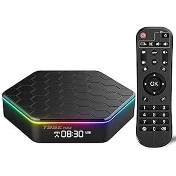 T95Z Plus Android TV Box 4GB+64GB Allwinner Quad-Core H618 6K HDR 10+ Wi-Fi 6 2.4G/5GHz, Bluetooth 5