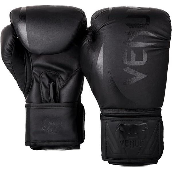 6oz Venum Challenger 2..0 Kids Boxing Gloves Black