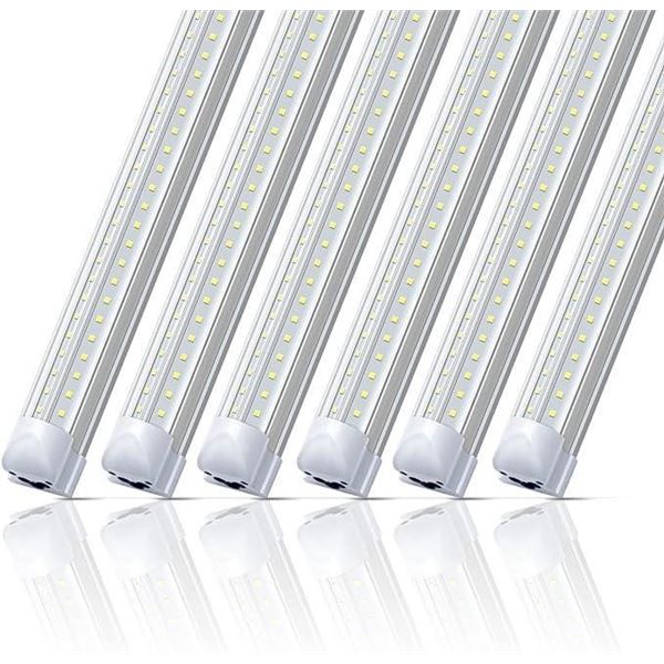 Monios-L LED Shop Light 2FT 20W, 2500lm 5000K Daylight White, Linkable Utility Ceiling Lights, V-Sha