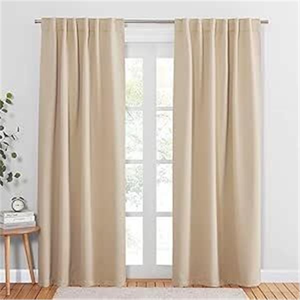 Buckingham Blackout Panel Pair 52" x 84" Beige