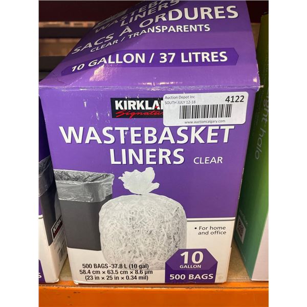 Kirkland Wastebasket Liners Clear 10 Gallon Bags