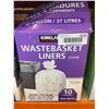 Image 1 : Kirkland Wastebasket Liners Clear 10 Gallon Bags