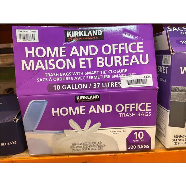 Kirkland Home and Office Trash Bags 10 Gallon Bags