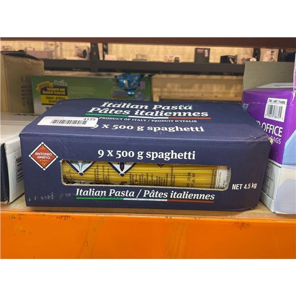 Italian Pasta Spaghetti 9 x 500g