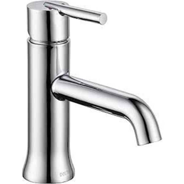 Delta Faucet Trinsic Single Hole Bathroom Faucet, Single Handle Bathroom Faucet Chrome, Bathroom Sin