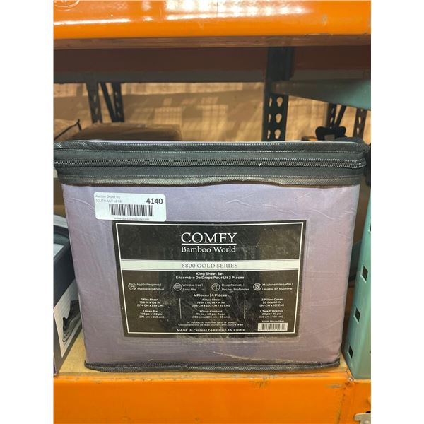 Comfy Bamboo World 8800 Gold Series King Size Sheet Set