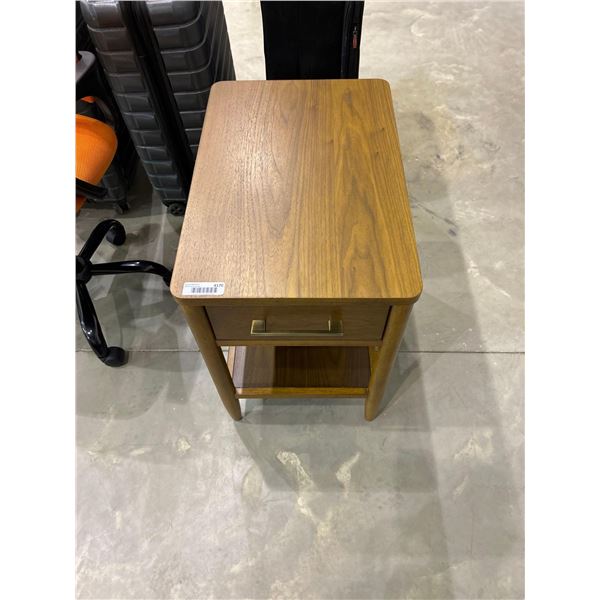 Wooden End Table with Drawer