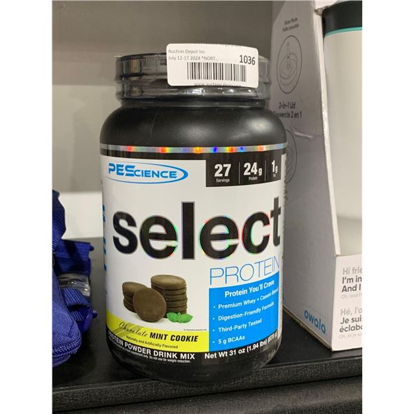 PEScience Select Protein Powder Chocolate Mint Cookie 878g