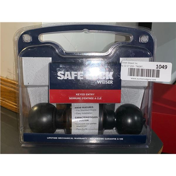 SafeLock Weiser Keyed Entry Door Handle
