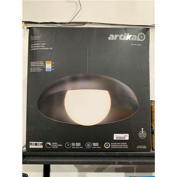 Artika Boden LED Pendant Light Black