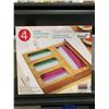 Image 1 : Bamboo Food Bag Storage Organizer Set of 4