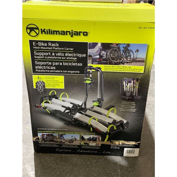 Kilimanjaro E-Bike Rack Hitch Mounted Platform Carrier