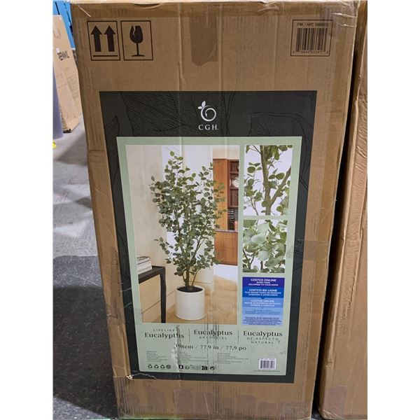 CGH Lifelike Eucalyptus Artifical Tree 77.9"