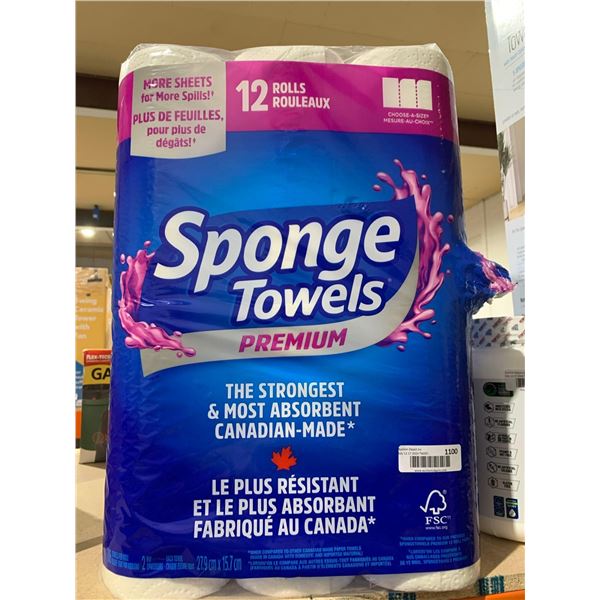Sponge Towels Premium 12 Rolls