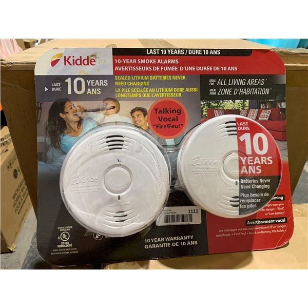 Kidde 10 year Smoke Alarms Pack of 2