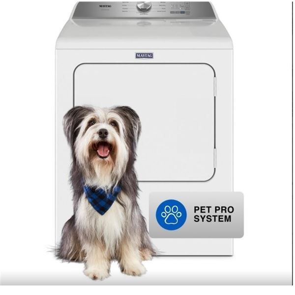 Maytag YMED6500MW Electric Dryer, 29 inch Width, 7 cu. ft. Capacity, Steam Clean, 4 Temperature Sett