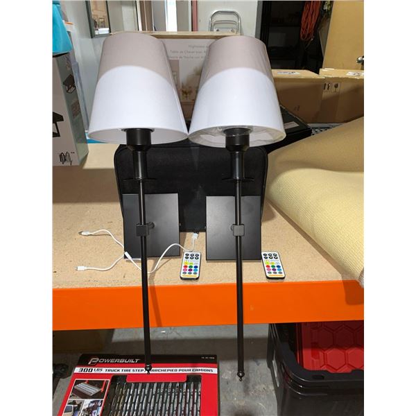 Wall Mount Bedside Tables with Remote Lot of 2