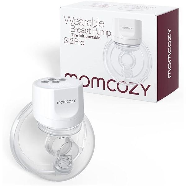 Momcozy S9 Pro Updated Hands Free Breast Pump, Wearable Breast Pump of Longer Battery Life & LED Dis