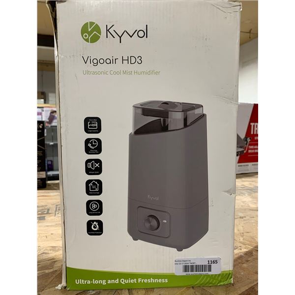 Kyvol Vigoair HD3Ultrasonic Cool Mish Humidifier