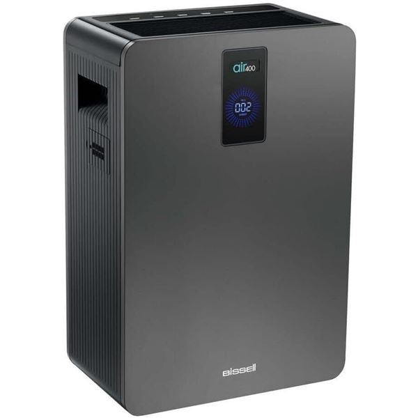 Bissell air400 Air Purifier with High Efficiency Filter and CirQulate System, Grey, 24791