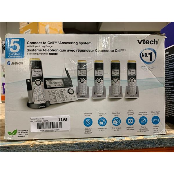 VTech Connect to Cell Answering System 5 Handset