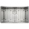 Image 1 : Prestige Series Undermount Stainless Steel 30 in. Single Bowl Kitchen Sink with Grid and Strainer in