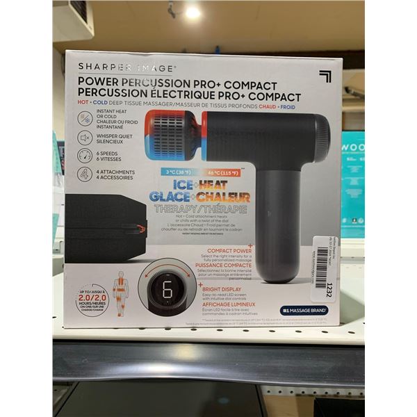 Sharper Image Power Percussion Pro Ice & Heat Massage Gun