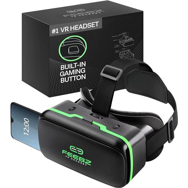 3D VR Headset for Android Phones - for Beginners | for Watching 3D VR Content - for Kids & Adults