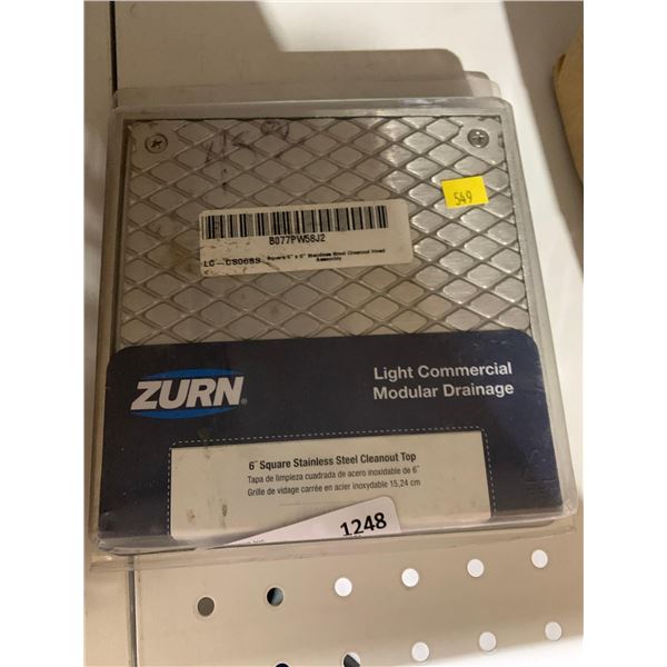 Aurn Light Commercial Modular Drainage 6" Square Cleanout Top