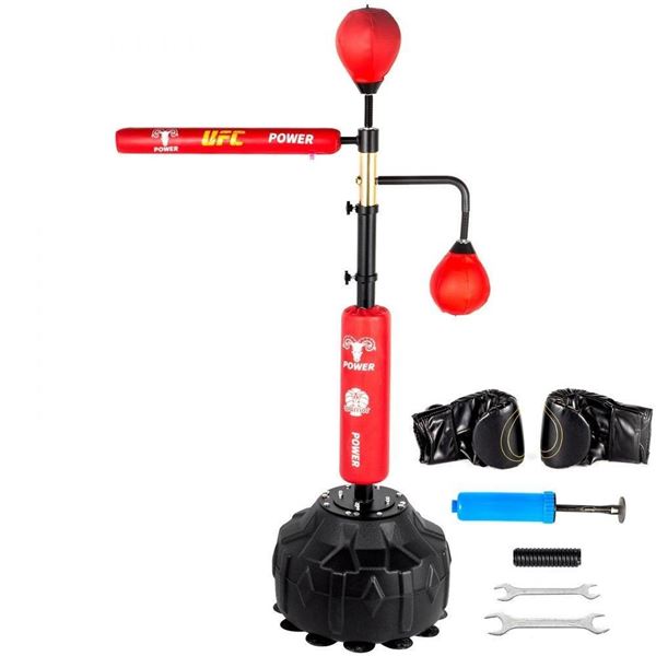 VEVOR Boxing Speed Trainer, Punching Bag Spinning Bar, Training Boxing Ball with Reflex Bar & Gloves