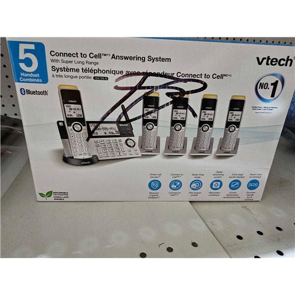 Vtech 5 Handset  Connect to Cell Answering System