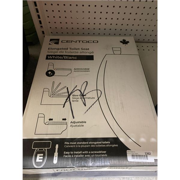Centoco Elongated Toilet Seat - White