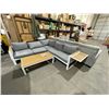 Image 2 : Outdoor Patio Sectional with Patio Table and Stow away Side Table Rests