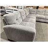 Image 2 : Grey Microfibre Right Hand 5 Seat Sectional