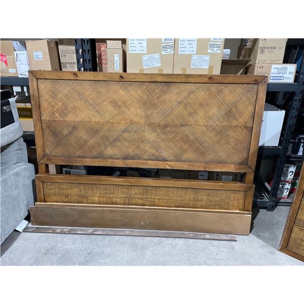 4 Piece King Size Bedroom Set with Bed Frame,  6 Drawer Dresser and Matching Night Stands