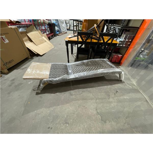 Wicker Woven Patio Chaise Lounger