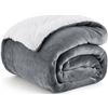 Image 1 : Bedsure Sherpa Twin Blanket for Couch Bed Sofa Grey Fluffy Blanket Plush Soft Blanket Fuzzy Fleece B