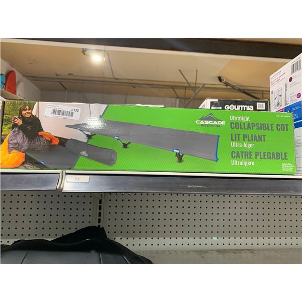 Cascade Ultralight Collapsible Cot - Singe Person