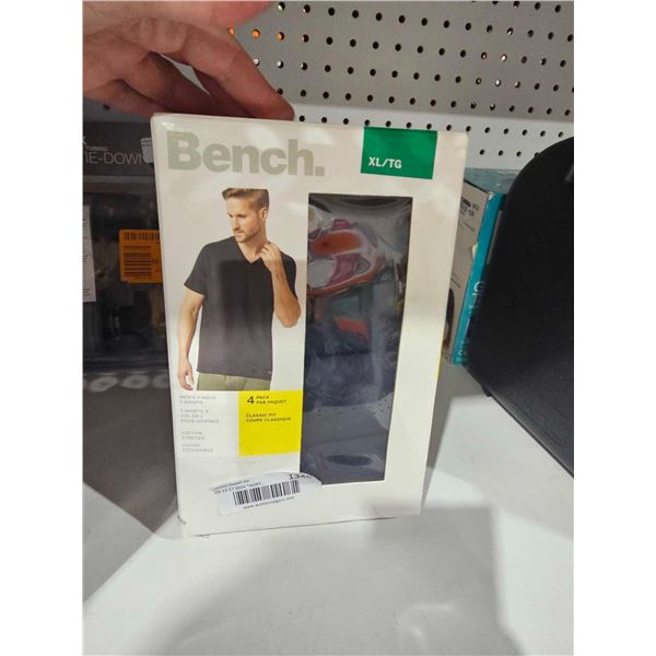 Bench Men's V-Neck T-shirts - 4 Pack - Size XLarge